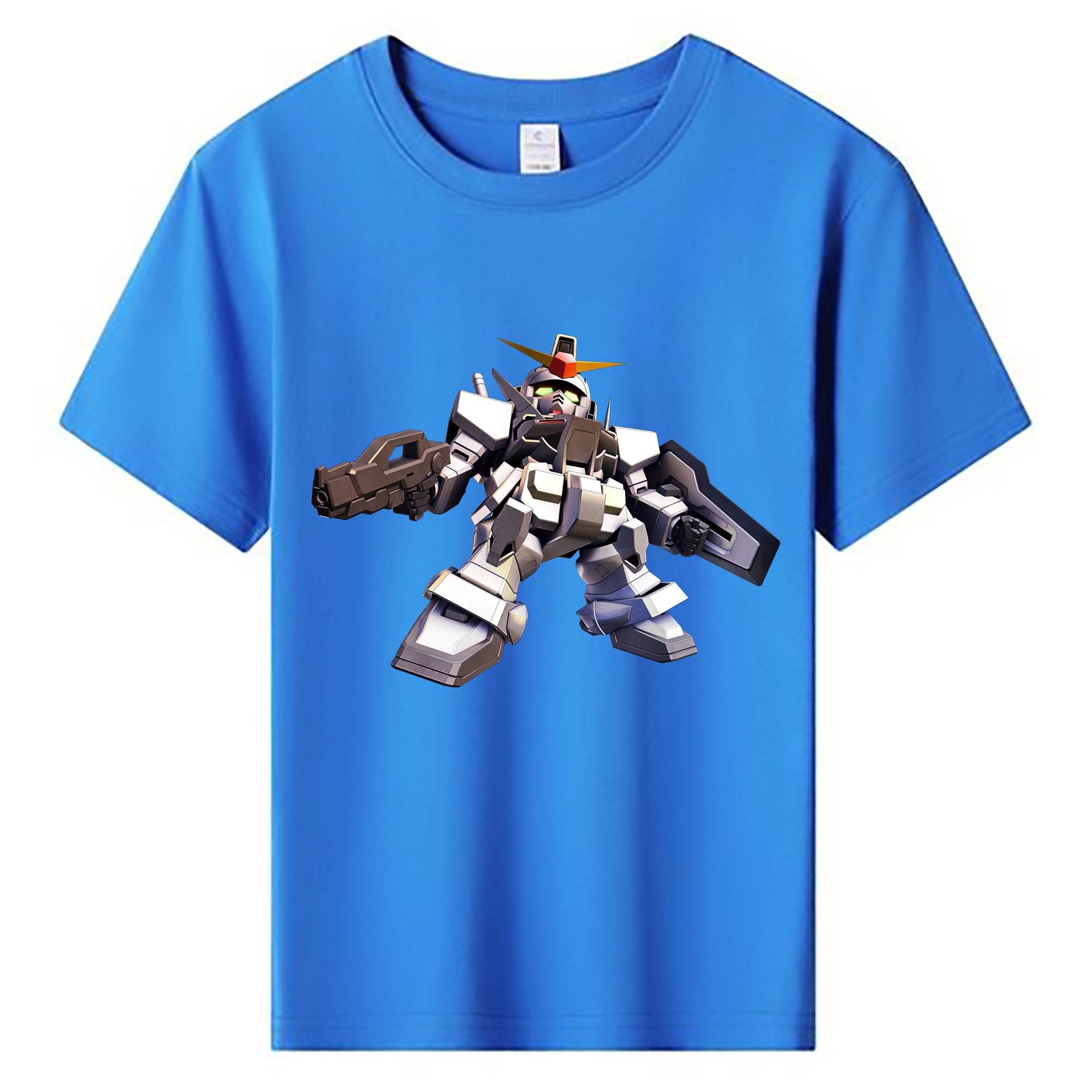 （画像用） 機動戦士ガンダム Mobile Suit Gundam 綿100％キッズTシャツ（フロントプリント）